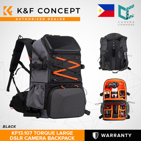 K&F Concept Torque Black Professional DSLR Camera Backpack with Laptop Compartment | KF13.107