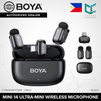 BOYA Mini Ultra-Mini Wireless Microphone System Tiny 2.4 GHz for Smartphone Mini12 Mini13ÃÂ Mini14ÃÂ Mini15
