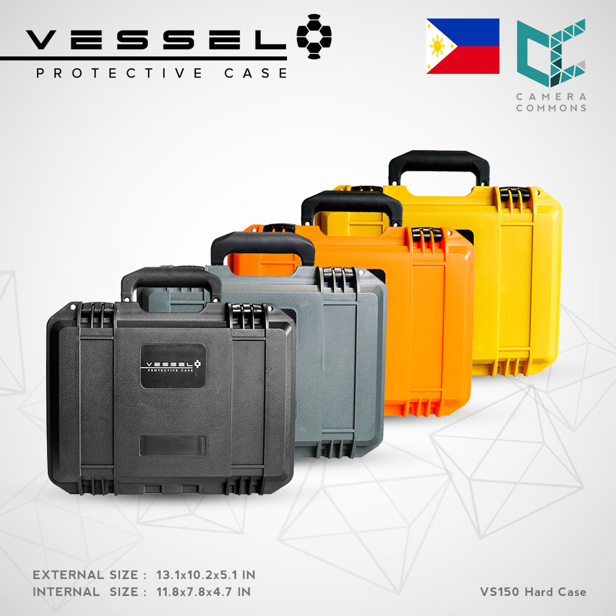 VESSEL VS150 Portable Hard Case for Photography, Equipment, Instruments, and other devices VS3020