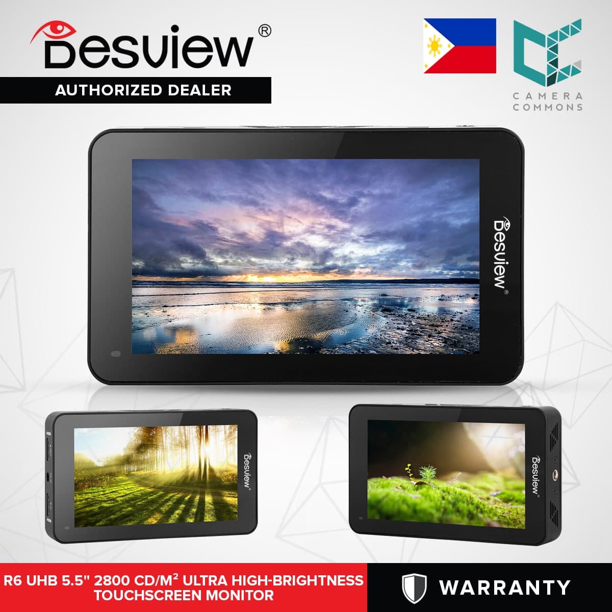 Desview R6 UHB 5.5'' 2800 cd/mÃÂ² Ultra High-Brightness Touchscreen Monitor