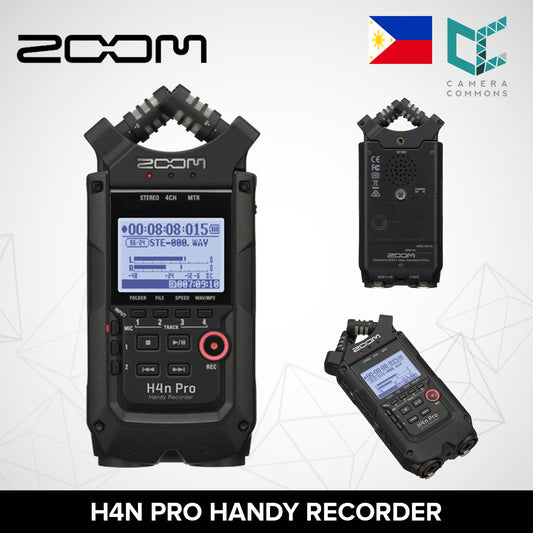 Zoom H4N Pro 4-Track Portable Recorder, Stereo Microphones, 2 XLR/ ÃÂ¼Ã¢ÂÂ Combo Inputs, Guitar Inputs, Battery Powered, for Stereo/Multitrack Recording of Music, Audio for Video, and Podcasting