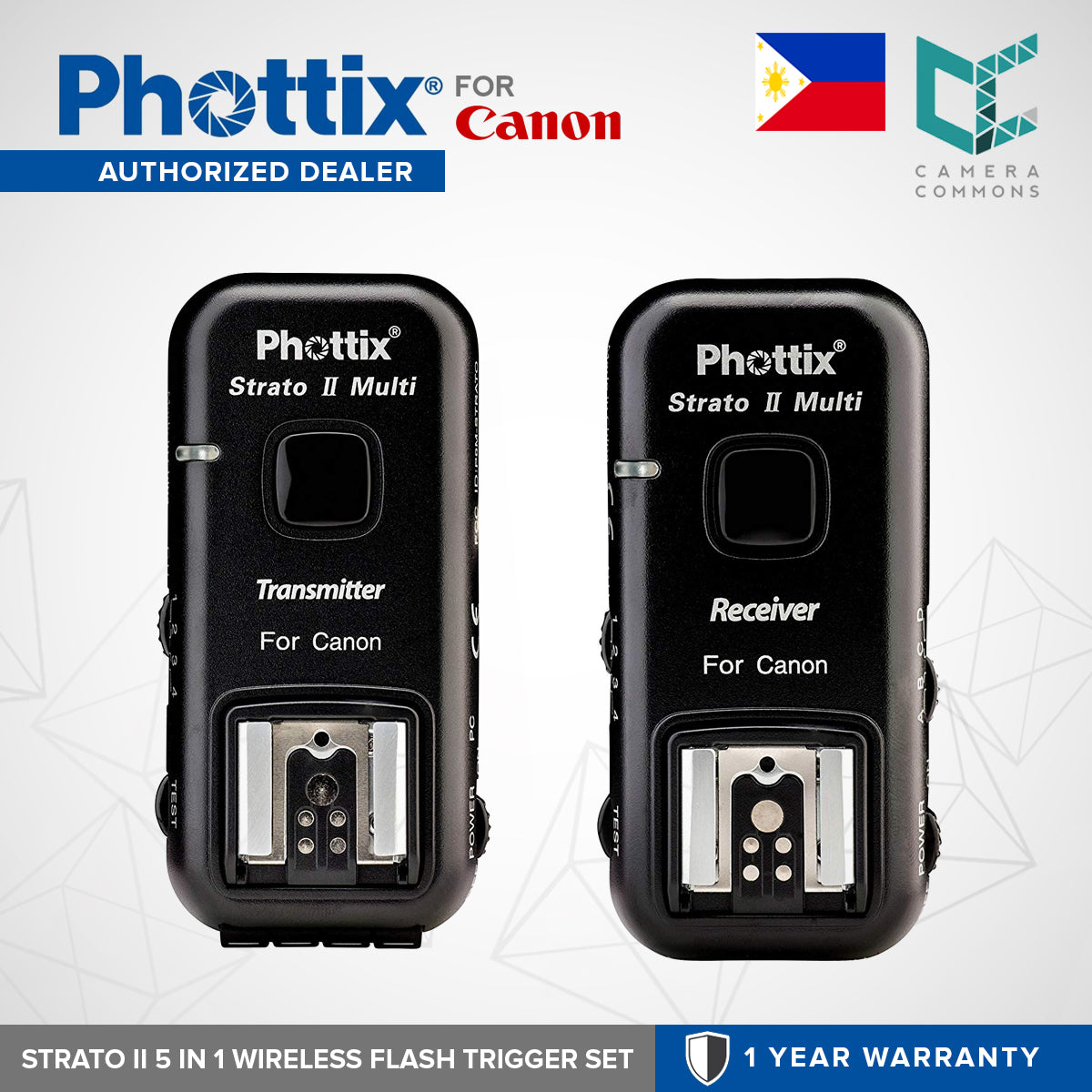 Phottix Strato II Multi 5 in 1 Trigger Set for Canon PH15651