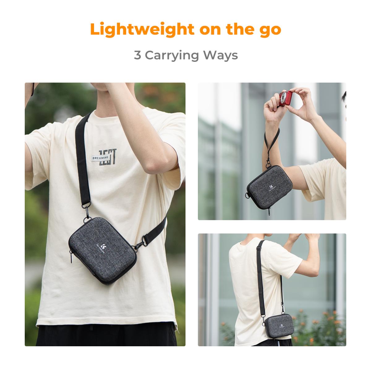 K&F Concept Urban Wander 1L Small Sling Bag for Digital Camera Accessories Waterproof Lightweight