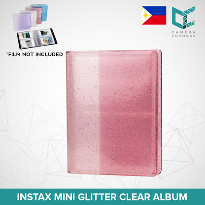 64 Pockets Slots Clear Glitter Photo Album for Fujifilm Instax Mini Films