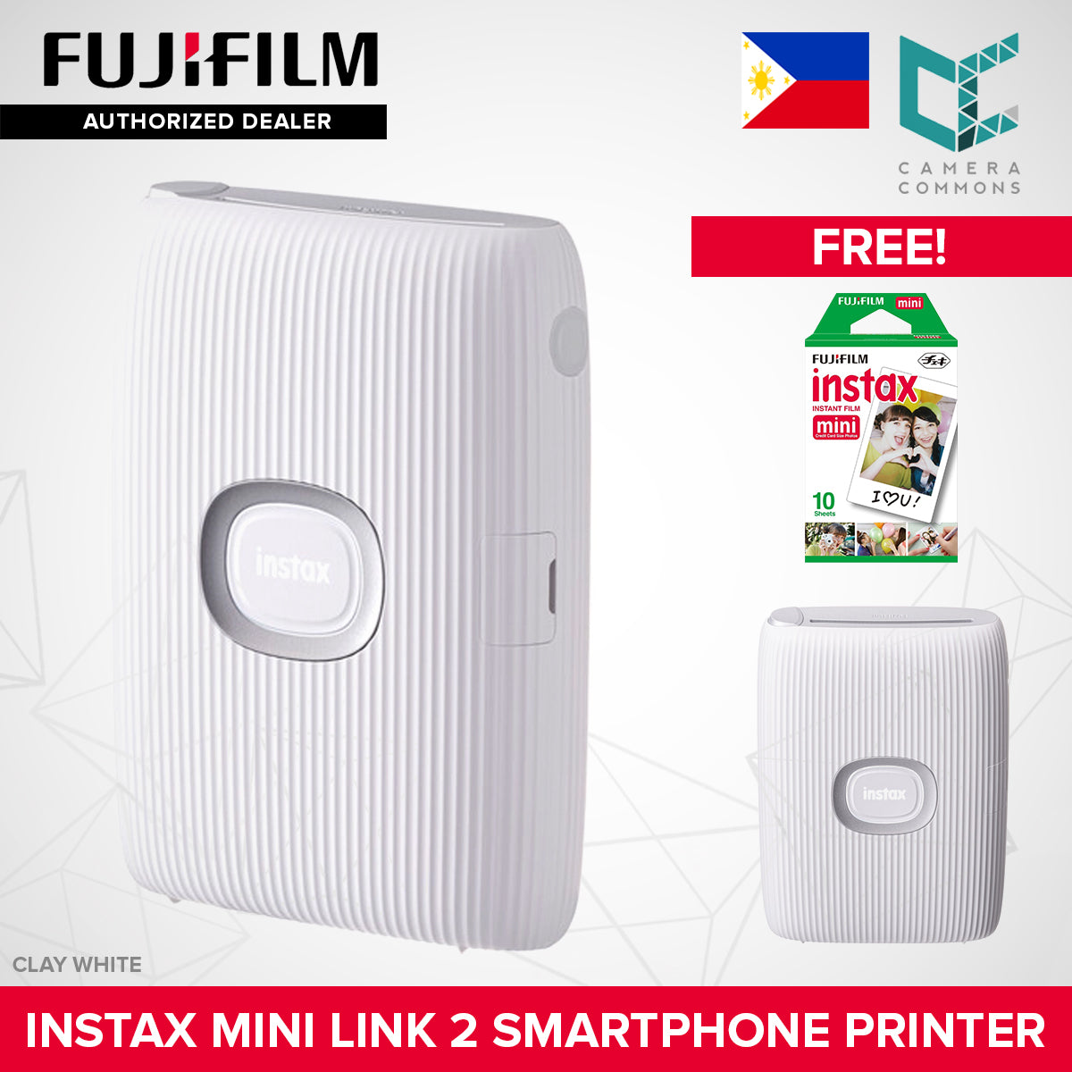 FUJIFILM Instax Mini Link 2 / Mini Link 3 Smartphone Printer NEW VERSION
