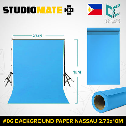 Studiomate Seamless Photography Videography Backdrop Background Paper 2.72x10m / 8.92x32 ft Studio Equipment