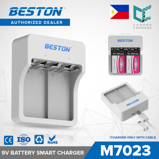Beston M7023 Smart Charger for 9V Rechargeable Batteries | Charger With Cable Only