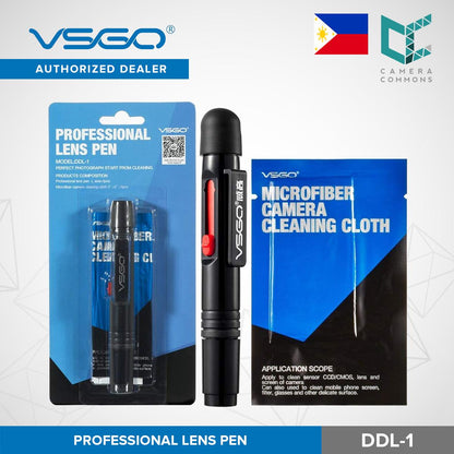 VSGO DDL-1 Professional Lens Cleaning Pen Kit Microfiber Cloth for Digital Camera DDL1 Black
