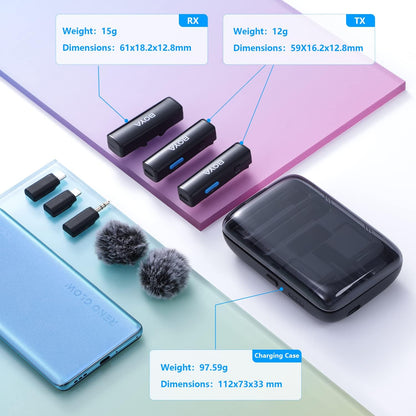 BOYA Boyalink A2 Multi-Compatible Wireless Microphone System 2.4GHz Dual-Channel