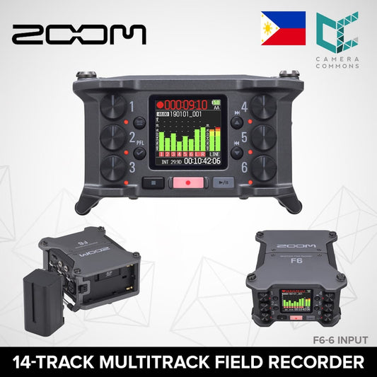 Zoom F6 6-Input / 14-Track Multitrack Field Recorder