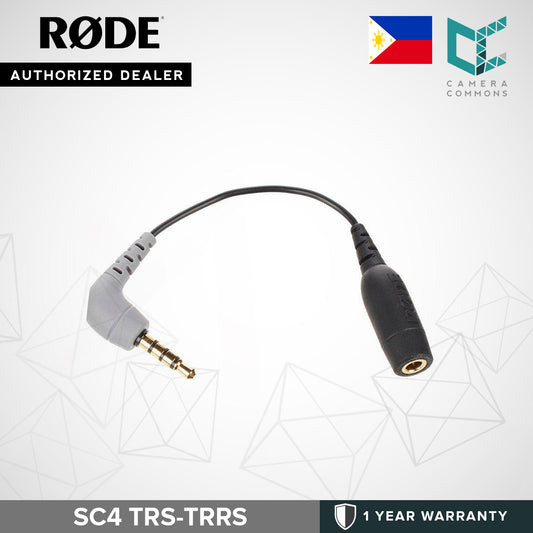 Rode SC4 3.5mm TRS to TRRS Adapter Audio