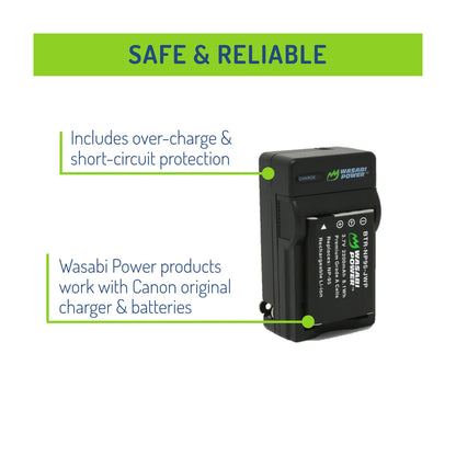 Wasabi Power NP-95 Dual Kit Battery Plug Wall Charger for Fujifilm Cameras NP95