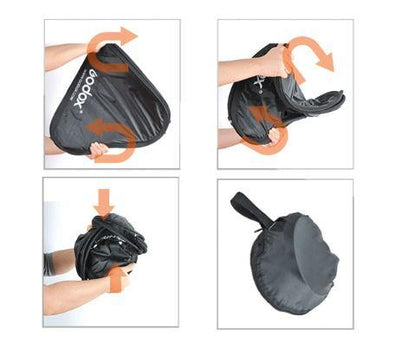 Godox Adjustable Flash Softbox 80*80cm 80x80+S type Bracket Mount Kit for Flash Speedlite Studio Shooting for Canon Nikon Sony