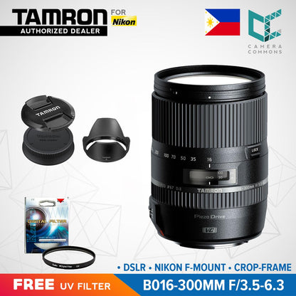 Tamron B016 16-300mm f/3.5-6.3 Di II VC PZD MACRO Lens for Nikon DSLR Nikon F Mount Crop Frame