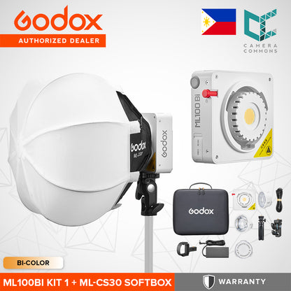 Godox ML100Bi Bi-Color Portable LED Light Power Bank Holder V-Mount Grip Kit ML100