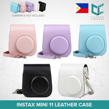 Leather Case Flannel Case Bag Cover Plain Colors for Fujifilm Instax Mini 11 Mini 12 Instant Film Camera PU Leather