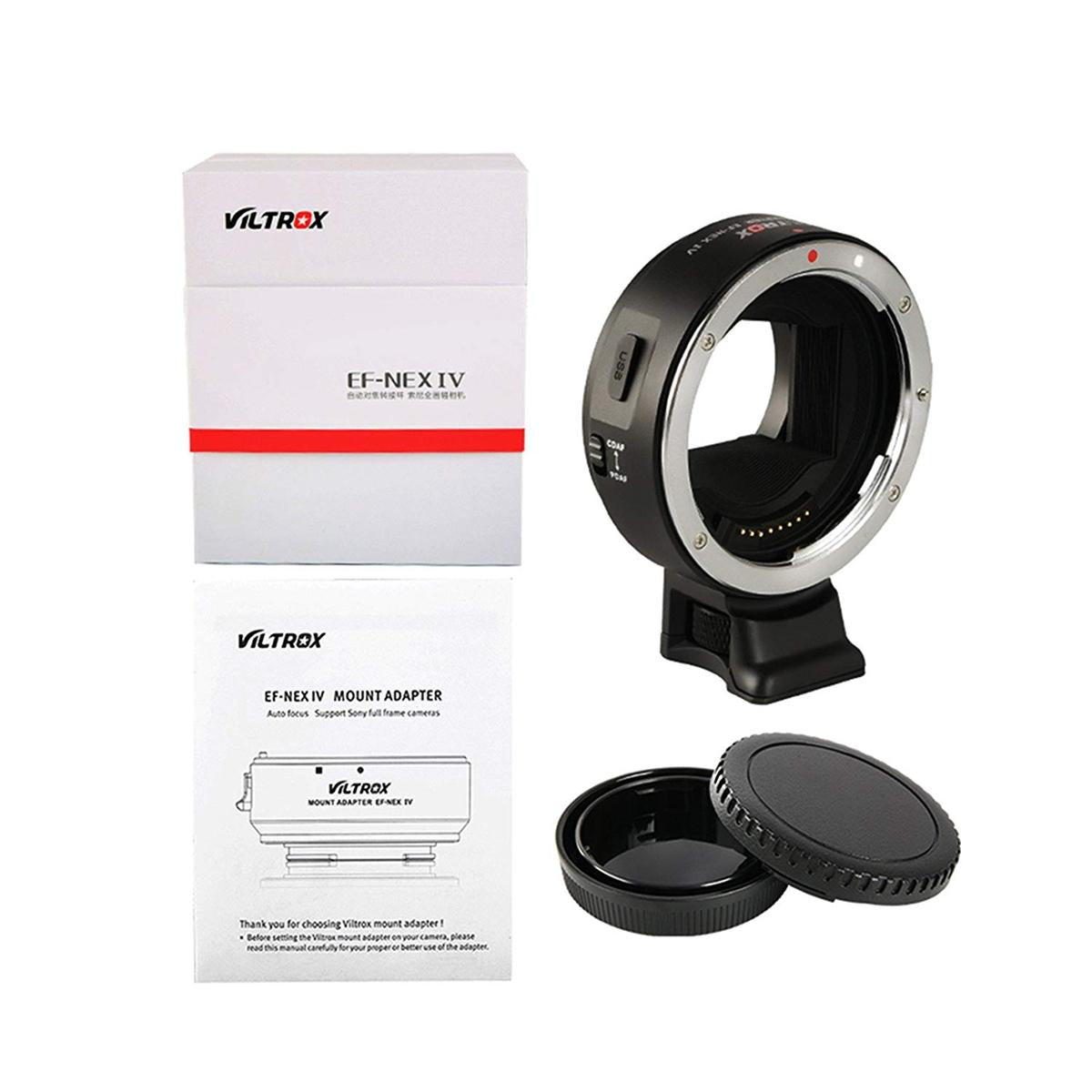Viltrox EF-NEX IV Lens Mount Adapter for Canon EF-Mount Lens to Select Sony E-Mount Cameras