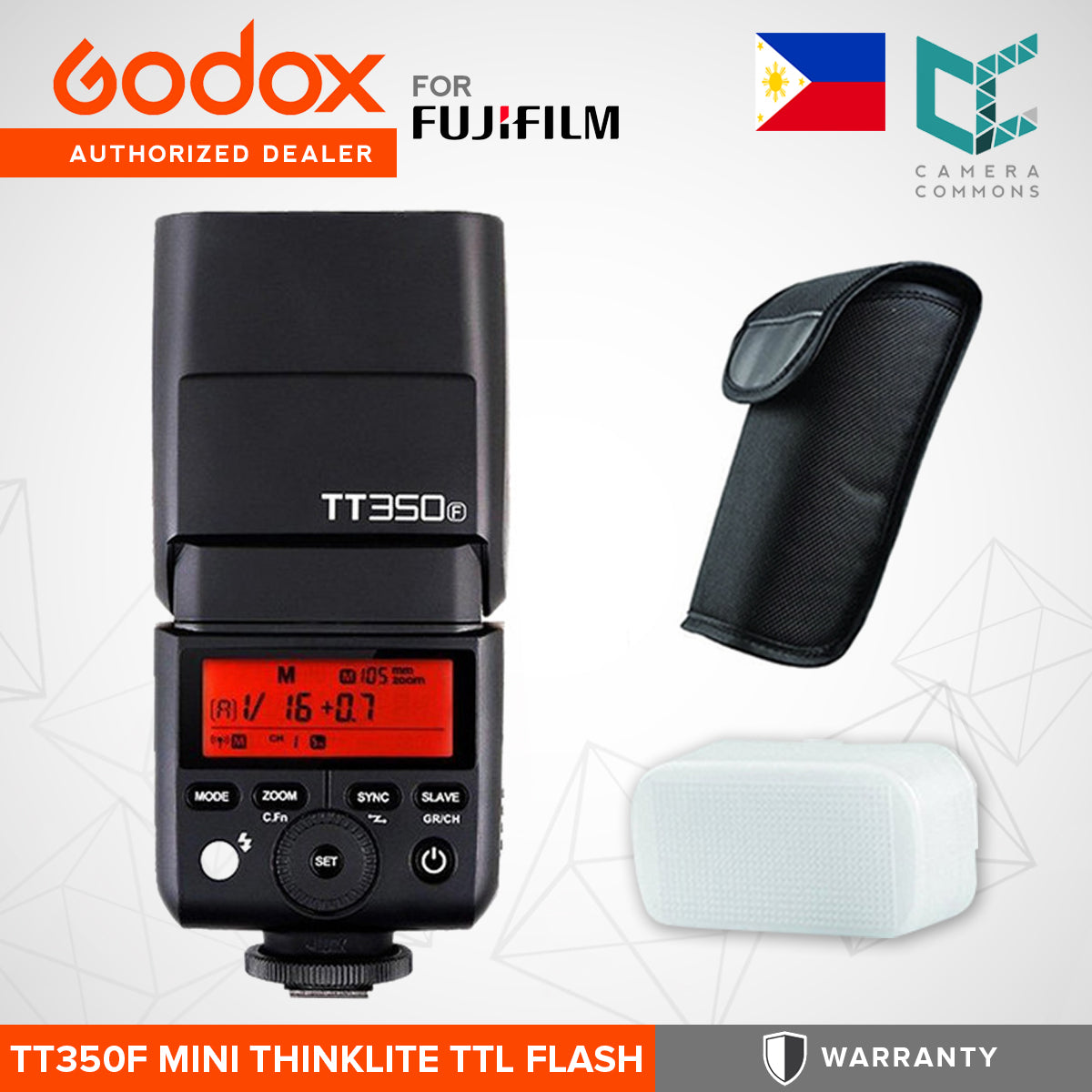 Godox TT350F Mini Thinklite TTL Flash for Fujifilm Cameras TT350