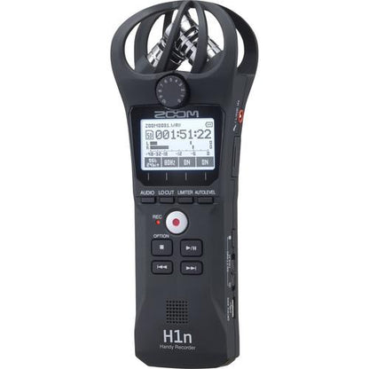 Zoom H1n 2-Input 2-Track Portable Handy Recorder with Onboard X/Y Microphone (Black)