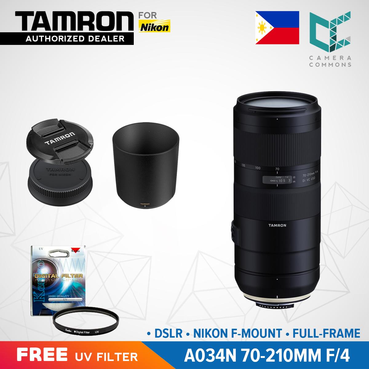 Tamron A034N 70-210mm f/4 Di VC USD Lens for Nikon DSLR F Mount Full Frame