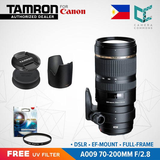 Tamron A009 SP 70-200mm F/2.8 DI VC USD Telephoto Zoom Lens for Canon DSLR EF Mount Full Frame