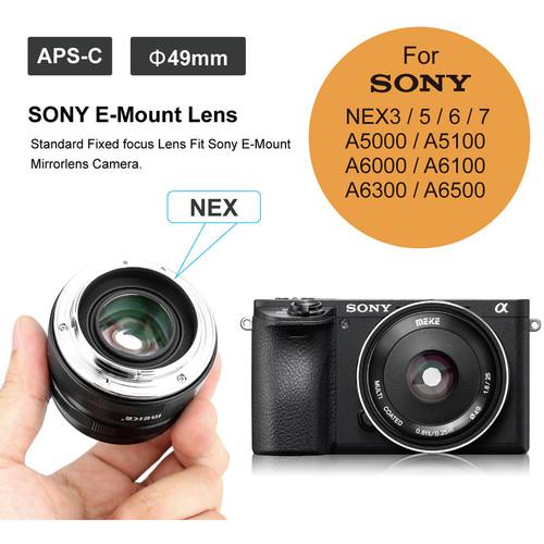 MEIKE 25mm f1.8 Wide Angle Manual Lens for Sony E Mount Mirrorless Cameras