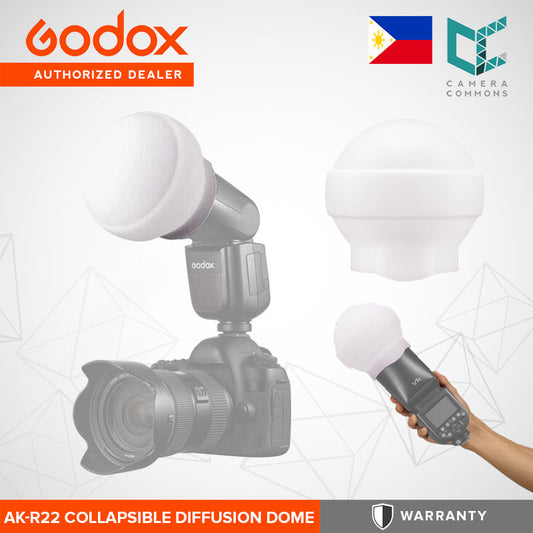 Godox AK-R22 Collapsible Diffusion Dome for Select Round Heads Flash Accessory Studio Equipment AKR22
