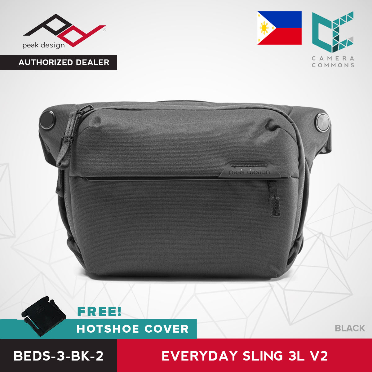 Peak Design Everyday Sling v2 3L Ash Black Version 2