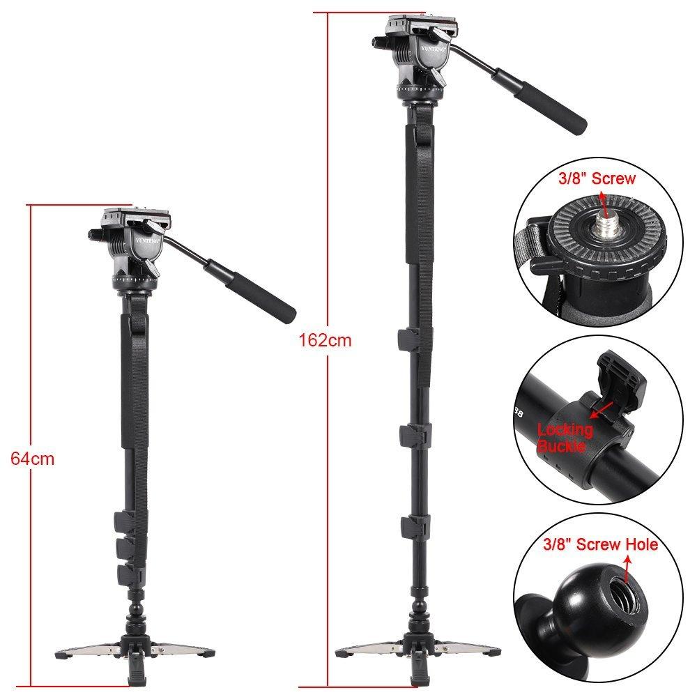 Yunteng VCT-588 Fluid Head Monopod for Photography Videography