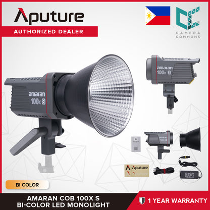 Aputure Amaran COB 100x S BiColor LED Monolight 2700-6500K CCT CRI 95 BiColor Studio Lighting