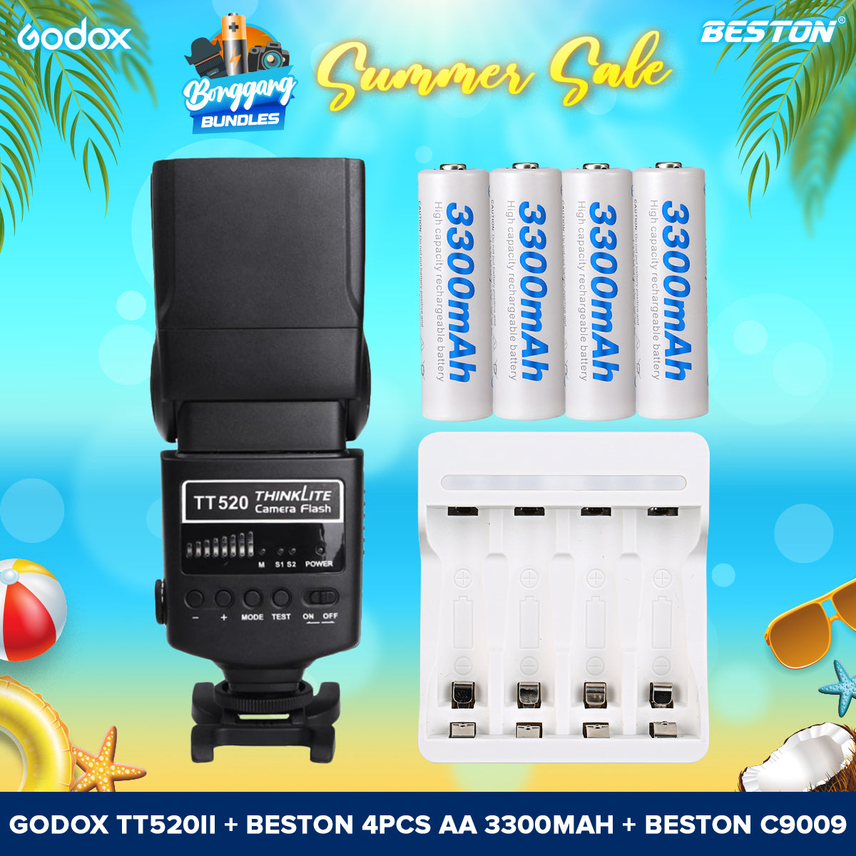 Godox Thinklite Camera Flash TT520II with Build-in 433MHz Wireless Signal for Canon Nikon Pentax Olympus DSLR Cameras Flash TT520