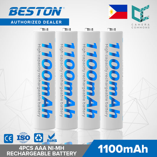 Beston 4pcs AAA 1100mAh Ni-MH Rechargeable Batteries