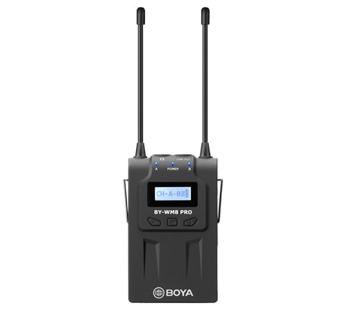 CLEARANCE BOYA BY-WM8 Pro-K2 UHF Dual-Channel Wireless Lavalier (576.4-599.9 MHz, 568.6-592 MHz)
