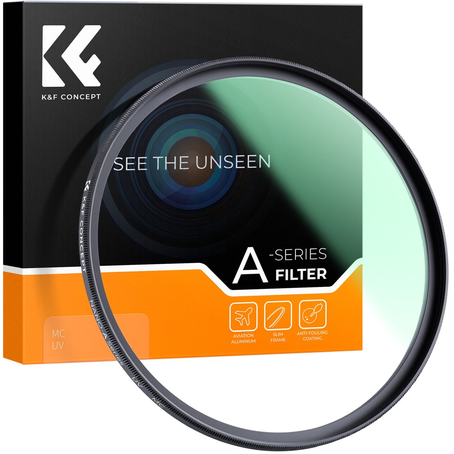 CLEARANCE KF FILTER UV FILTER, SLIM GREEN MULTICOATED 52MM