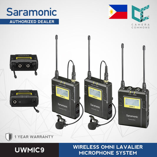 Saramonic UWMIC9 2-Person Camera-Mount Wireless Omni Lavalier Microphone System