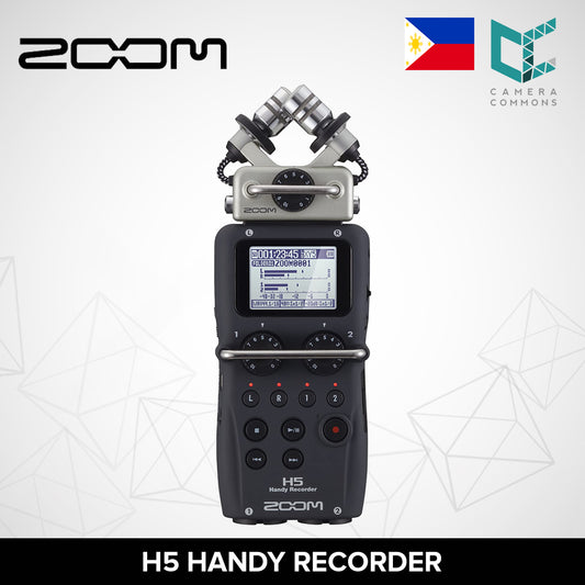 Zoom H5 4-Track Portable Recorder for Audio for Video, Music, and Podcasting, Stereo Microphones, 2 XLR/TRS Inputs, USB Audio Interface, Battery Powered