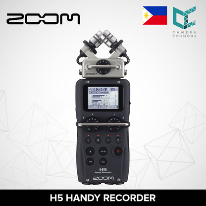 Zoom H5 4-Track Portable Recorder for Audio for Video, Music, and Podcasting, Stereo Microphones, 2 XLR/TRS Inputs, USB Audio Interface, Battery Powered