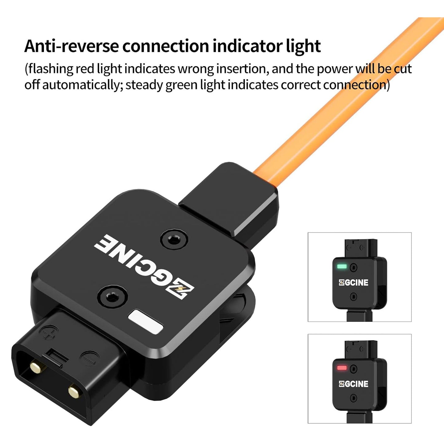 ZGCINE D-Tap / USB-C PD to BMPCC Power Cable Braided Wire DT-BMD PD-BMD Type C