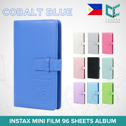 Photo Album 96 Pockets Slots Plain Colors for Fujifilm Instax Mini Film