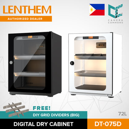 LENTHEM Dry Cabinet Box Storage DT Series Electronic Moisture-Proof Photo Equipment for Camera Lens with Mechanical Lock DT-025D DT-035D DT-045D DT-055D DT-075D DT-095D