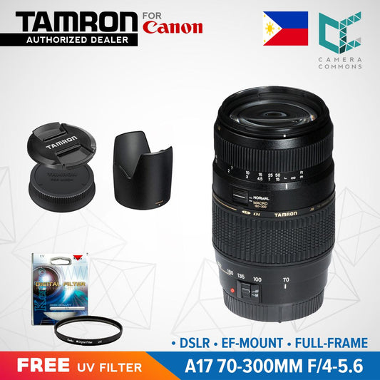 Tamron A17 Zoom Telephoto AF 70-300mm f/4-5.6 Di LD Macro Lens for Canon DSLR EF Mount Full Frame
