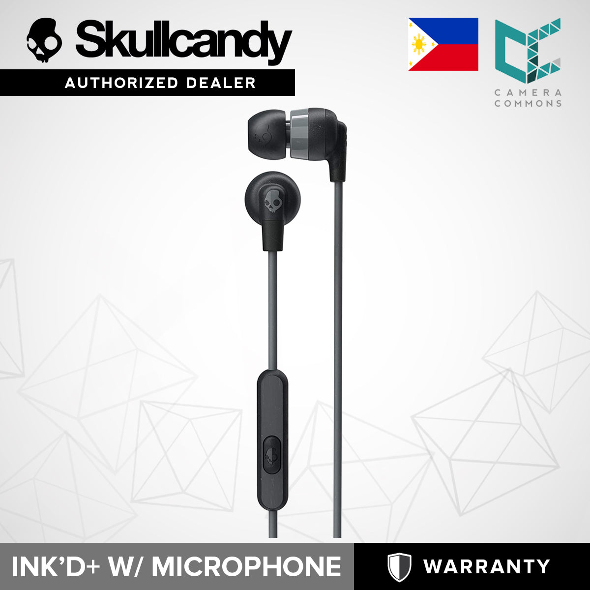 SkullCandy Ink'D+ Wired In-Ear Earbuds with Microphone Headphone Earphone InkD Plus