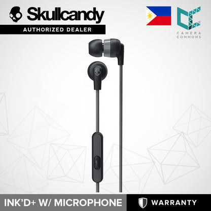 SkullCandy Ink'D+ Wired In-Ear Earbuds with Microphone Headphone Earphone InkD Plus