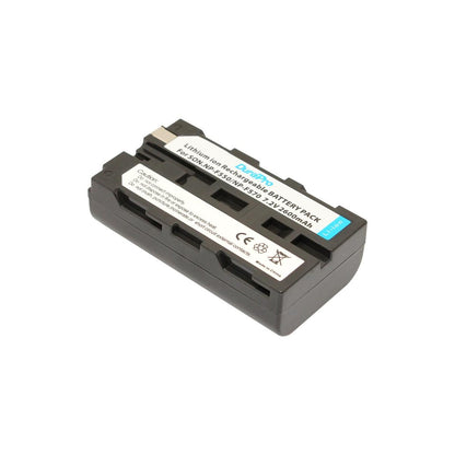 DuraPro 2 Pcs NP-F550 F550 NP-F570 Decoded Lithium/Li-ion Rechargeable Battery 2600mAh and DuraPro NP-F960 Single Fast Charger for Sony Battery NP-F970 NP-F960 NP-F750 NP-F550