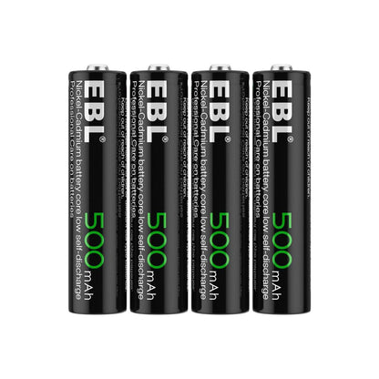 EBL 4 Pack 1.2V AAA Size 500mAh Rechargeable battery - Ni-CD NiCD Camera Commons PH
