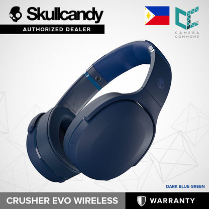 SkullCandy Crusher Evo Wireless Sensory Bass Over-Ear Headphone Headset with Personal Sound
