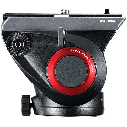 Manfrotto MVH500AH Fluid Video Head with Flat Base for Tripods