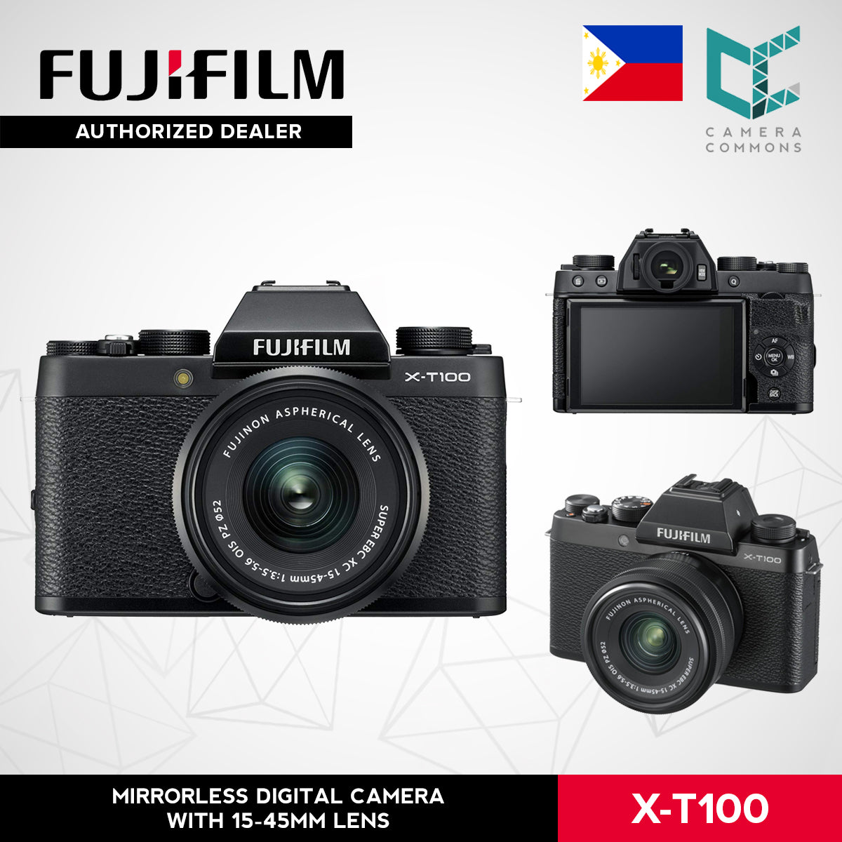 FUJIFILM X-T100 Mirrorless Digital Camera XT100