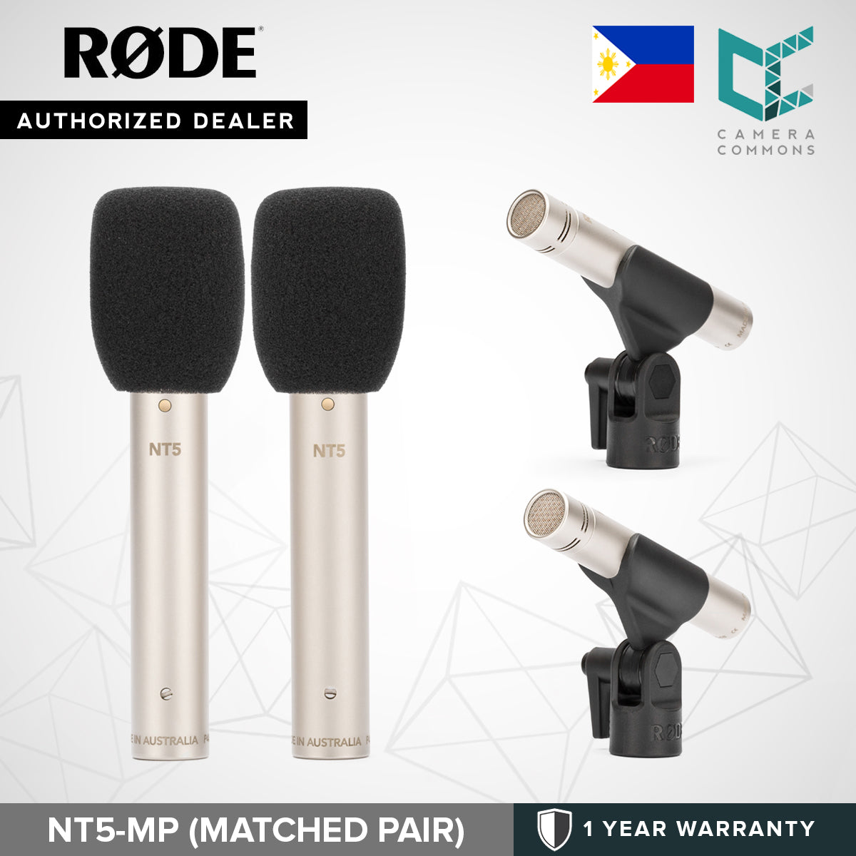 Rode NT5 Cardioid Studio Condenser Microphones NT5S NT5MP