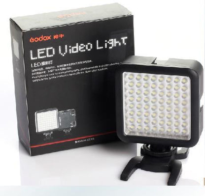 Godox LED64 Portable & Dimmable Continuous On Camera LED Panel Video Light for DSLR Cameras & Camcorders